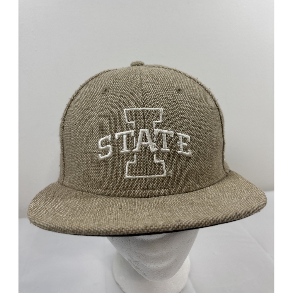 Nike True Iowa State Cyclones Hat Snapback Tan Wool Blend Adj Embroidered Sports